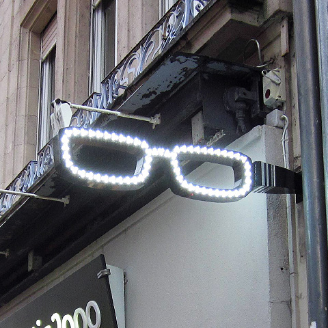 lunette city enseigne pour opticien
